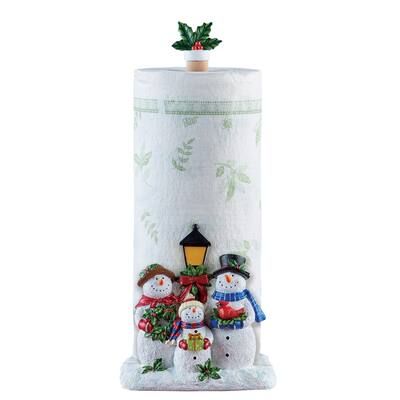 Snowmen Family Kitchen Paper Towel Holder - 9.880 x 8.630 x 8.630