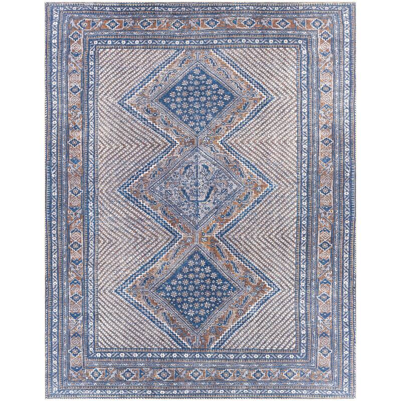Livabliss Silvia Vintage Medallion Printed Machine Washable Area Rug