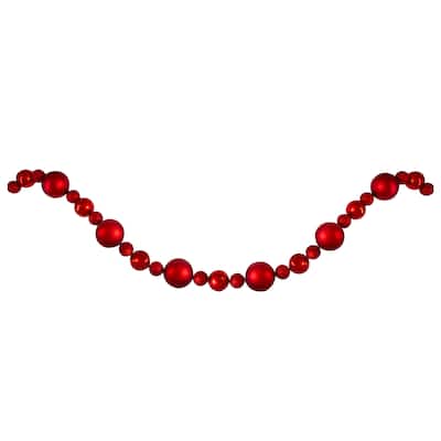 6' Shatterproof Ball Artificial Christmas Garland - Unlit