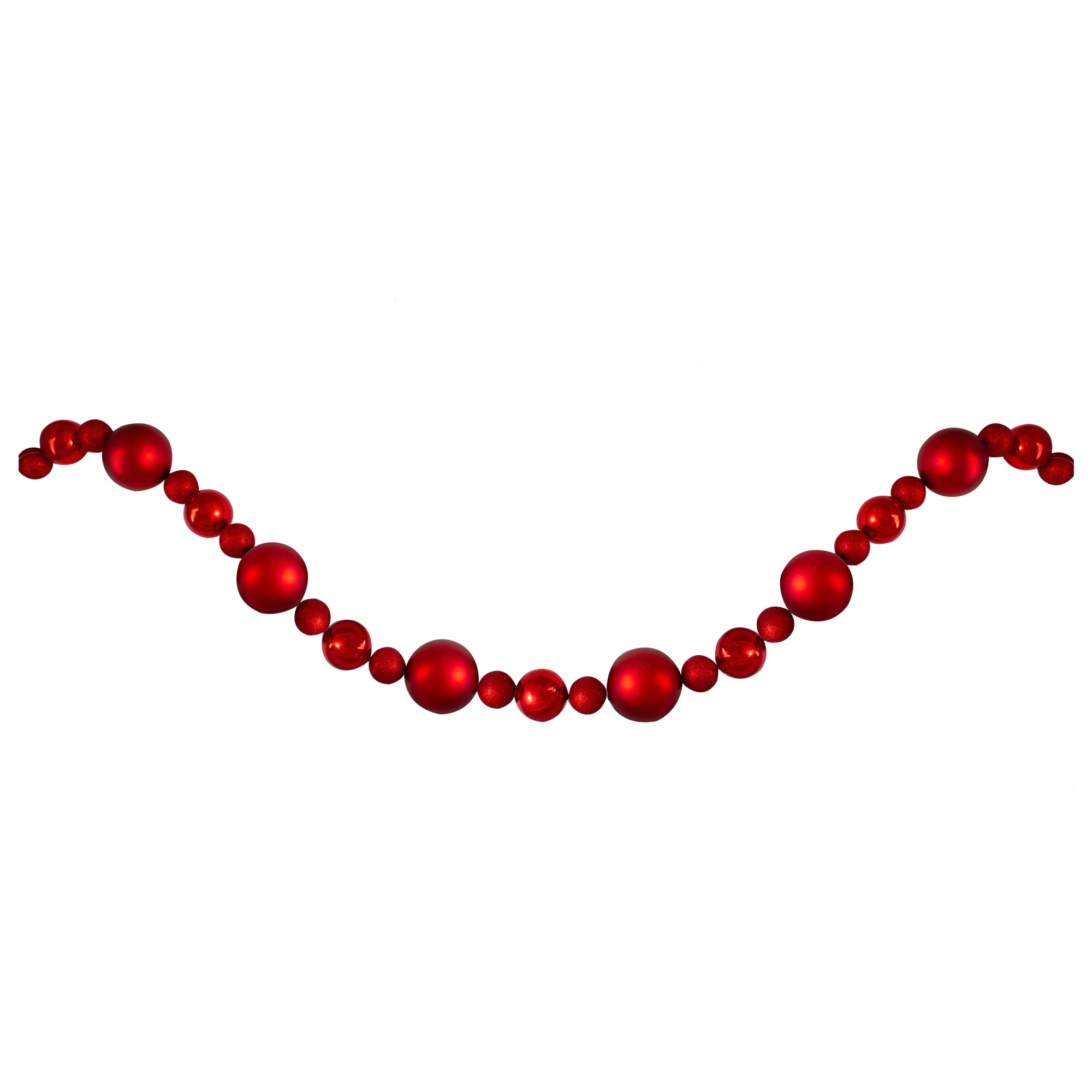6' Shatterproof Ball Artificial Christmas Garland - Unlit