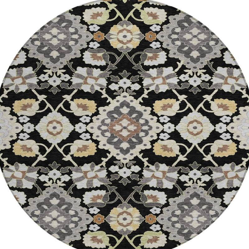 HomeRoots Oriental Traditional Rectangle Outdoor Rug