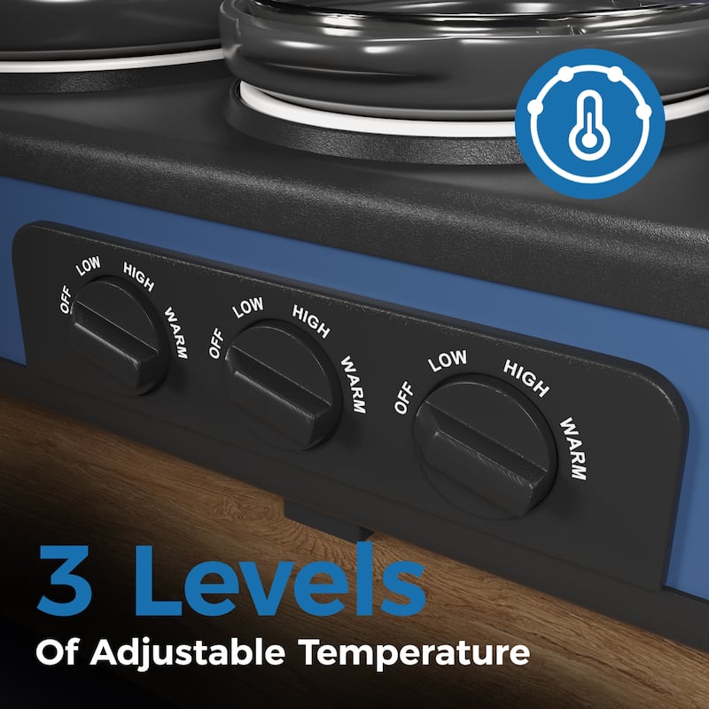 Triple Slow Cooker, 3 x 1.5 QT