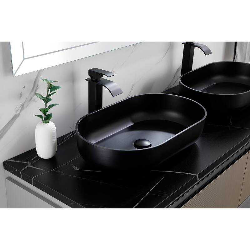 Eco-Friendly 24-Inch Acrylic Rectangular Vessel Sink, Durable and Hygienic, for Modern Bathroom Design - 24in L