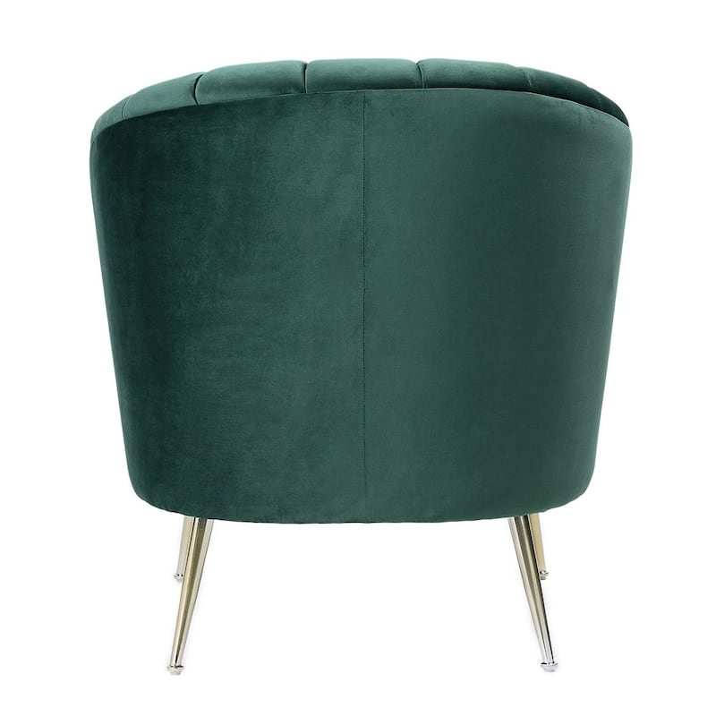 Manhattan Comfort Rosemont Gold Velvet Accent Chair
