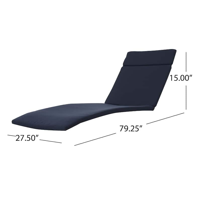 Salem Outdoor Chaise Lounge Cushion by Christopher Knight Home