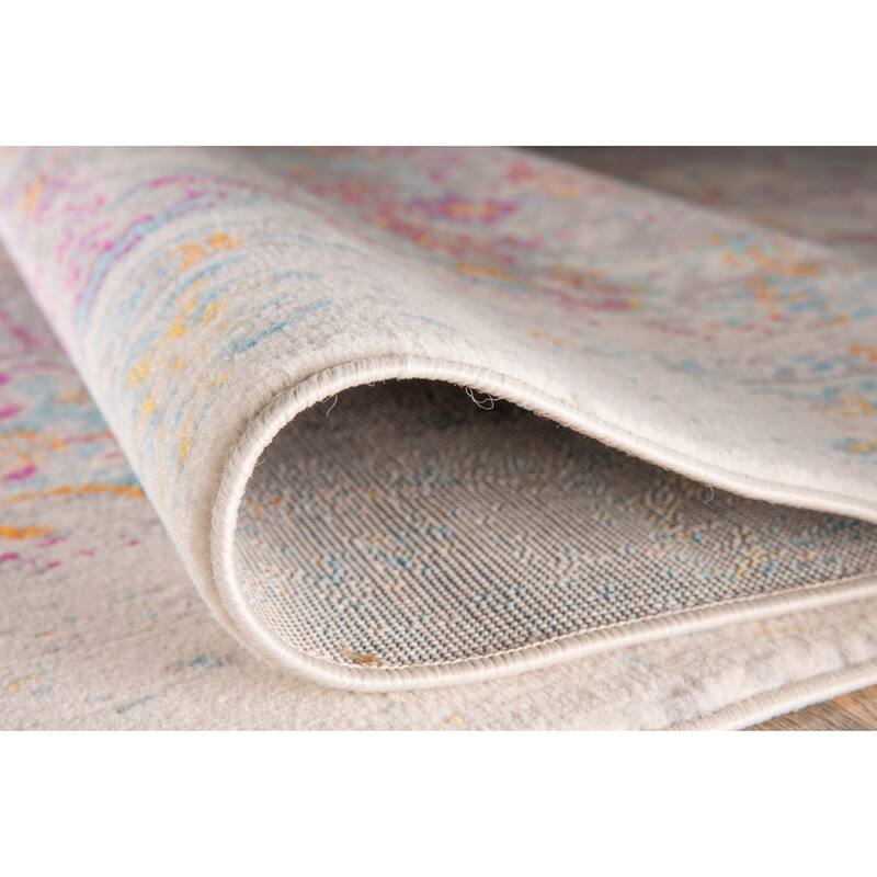 The Curated Nomad Sunset Bohemian Vintage Medallion Rug