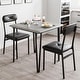 preview thumbnail 20 of 22, Dining Table Set of 2, Kitchen Table with Upholstered Chairs Dinning Table Set - 29.1x29.1x30in