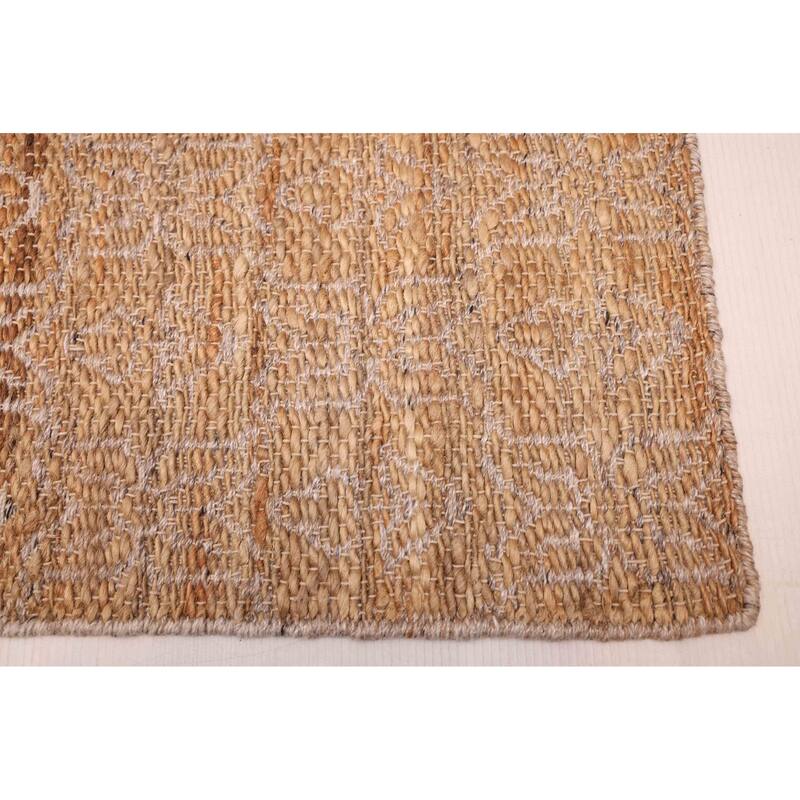 ECARPETGALLERY Flat-Weave Palas Denizli Tan Jute Kilim - 5'3 x 7'6