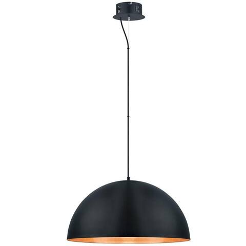 Eglo Gaetano 24-inch Black and Gold LED Pendant