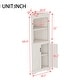 preview thumbnail 15 of 26, GDFStudio - Tall Corner Cabinet with Doors and Open Shelves, Space-Saving Storage Cabinet