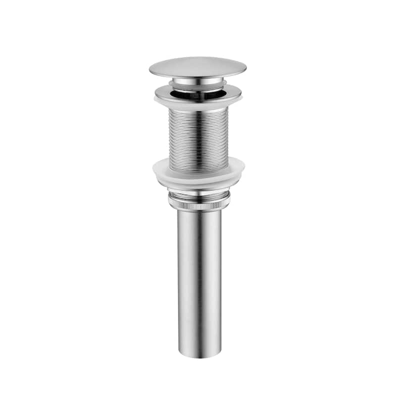 Waterfall Spout Bathroom Sink Single Handle Faucet with Pop-Up Drain (No Overflow)