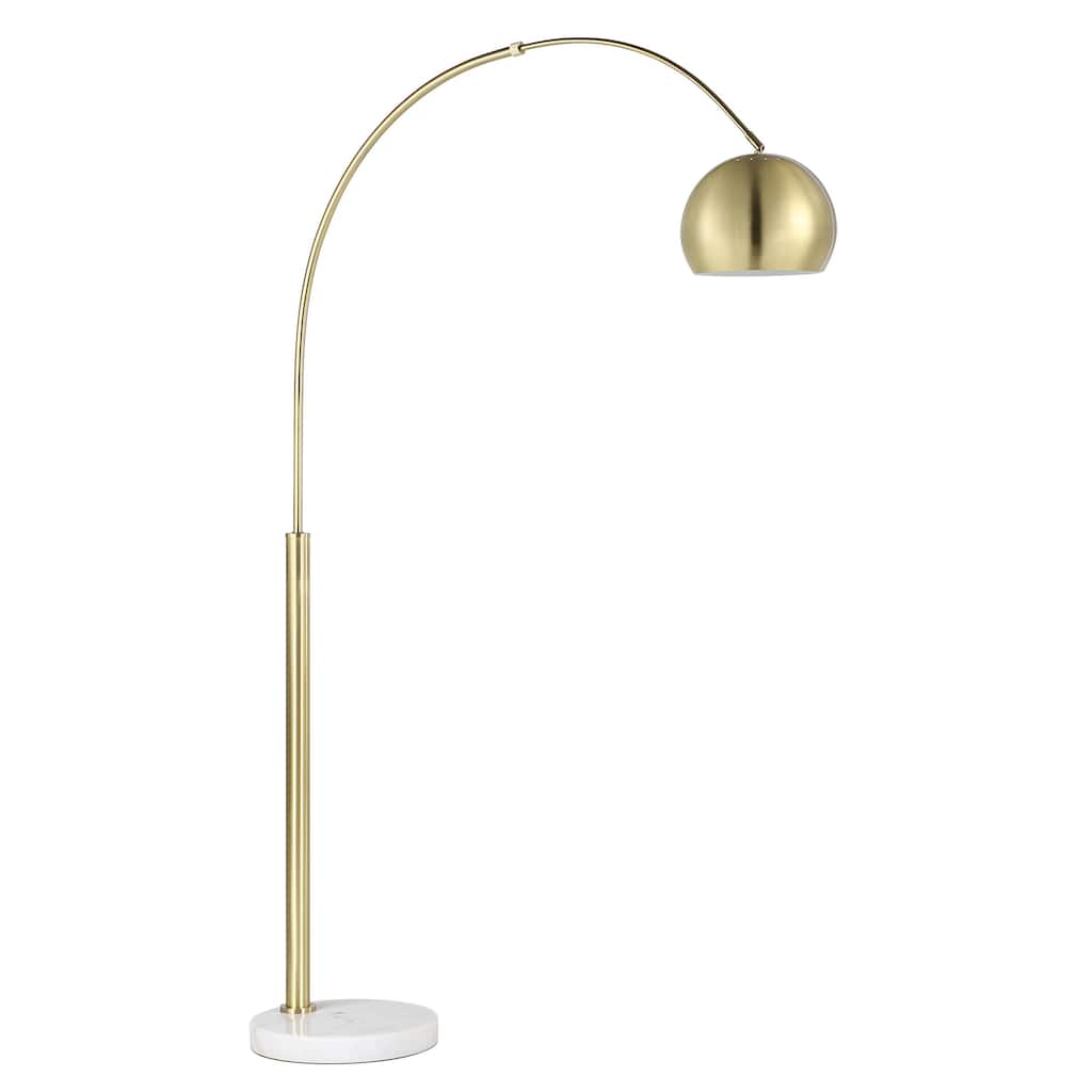 Daleela 77.375" Height Floor Lamp, Yellow - 15 x 55.25 x 77.375"