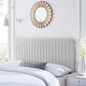 preview thumbnail 26 of 28, Milenna Channel Tufted Performance Velvet Full/Queen Headboard