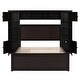 preview thumbnail 68 of 92, Wooden Storage Platform Bed Frame with All-in-One Cabinet & Sockets
