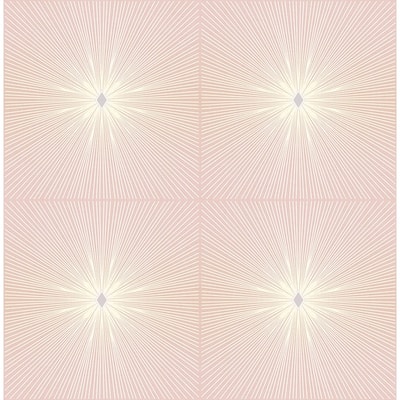 Seabrook Designs Melrose Starburst Unpasted Wallpaper
