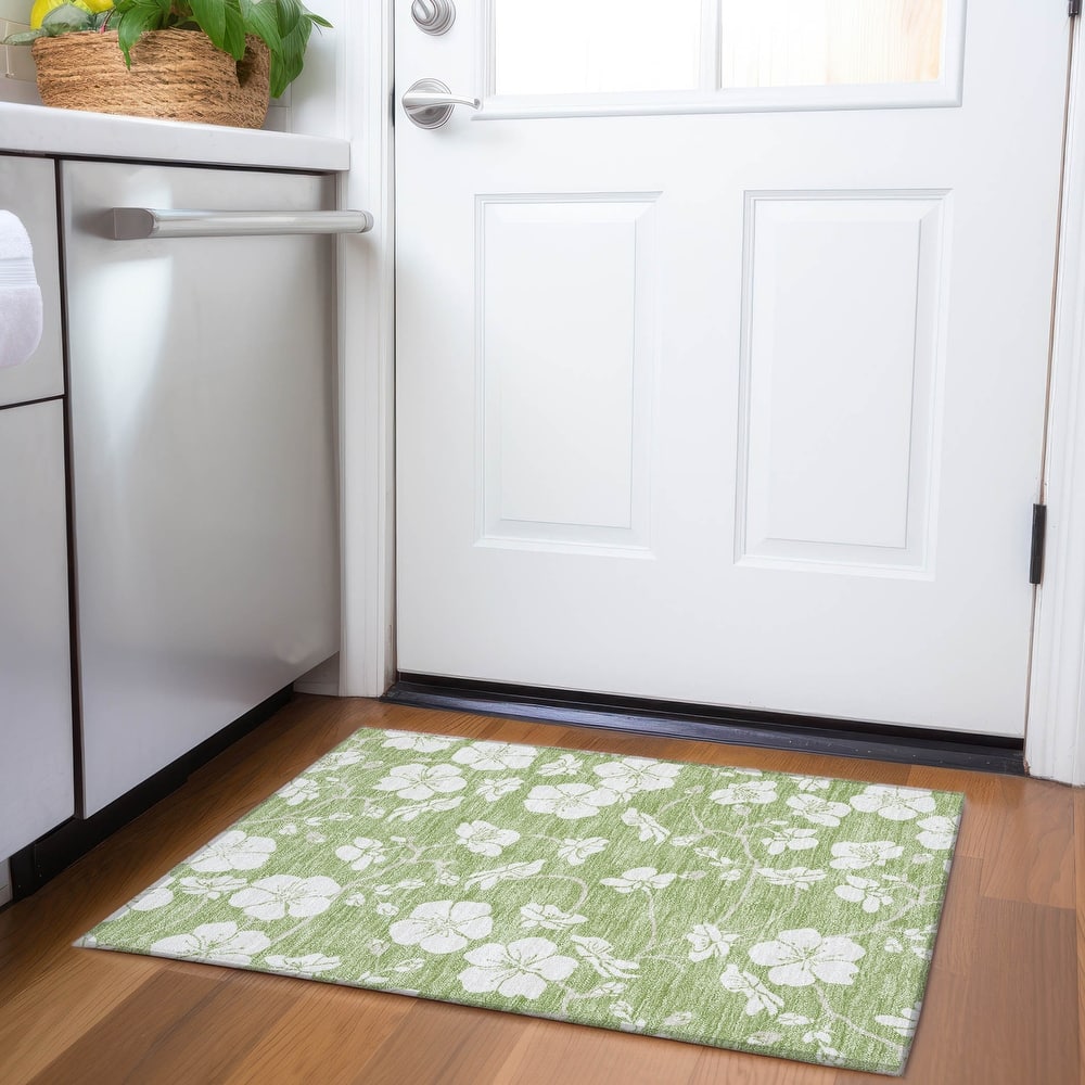 Premium Washable Super Soft Modern Floral Mayfield Rug