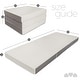 preview thumbnail 2 of 6, Milliard 4-inch Tri Folding Mattress with Ultra Soft Removable Cover and Non-Slip Bottom (Cot)
