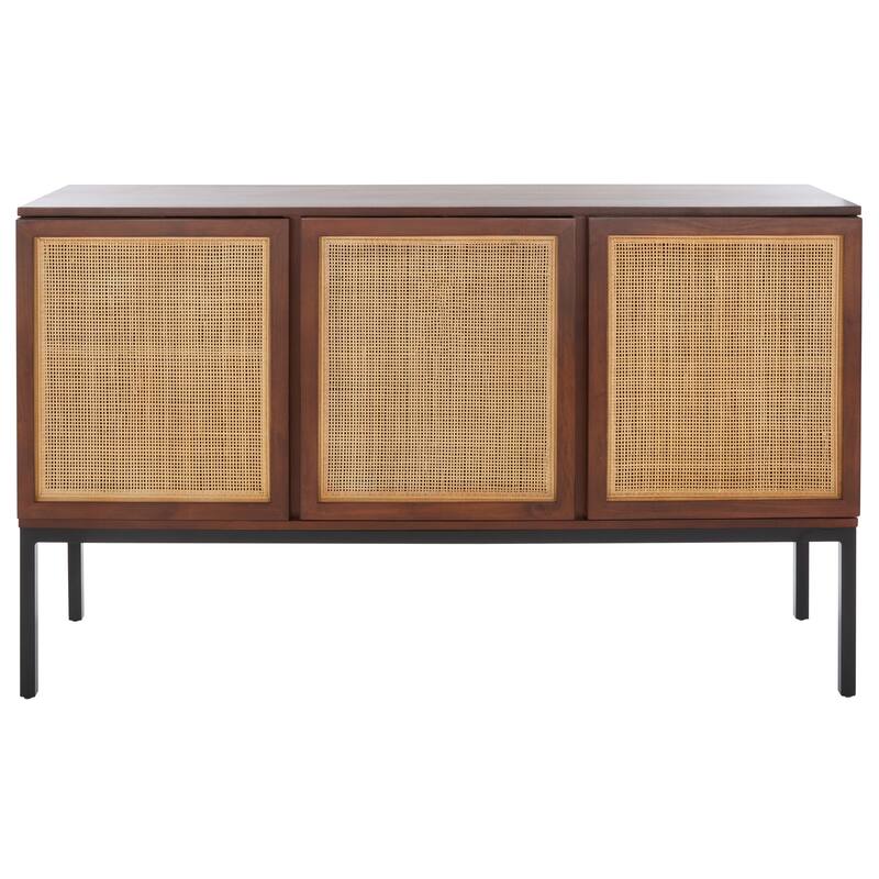 SAFAVIEH Tabetha 2-Shelf Rattan Sideboard - 54 In. W x 15 In. D x 33 In. H - 54Wx15Dx33H