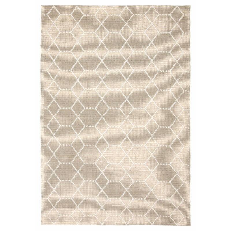 ECARPETGALLERY Braid weave Sienna Grey Wool Rug - 5'3 x 7'7 - Grey - 5'3 x 7'7