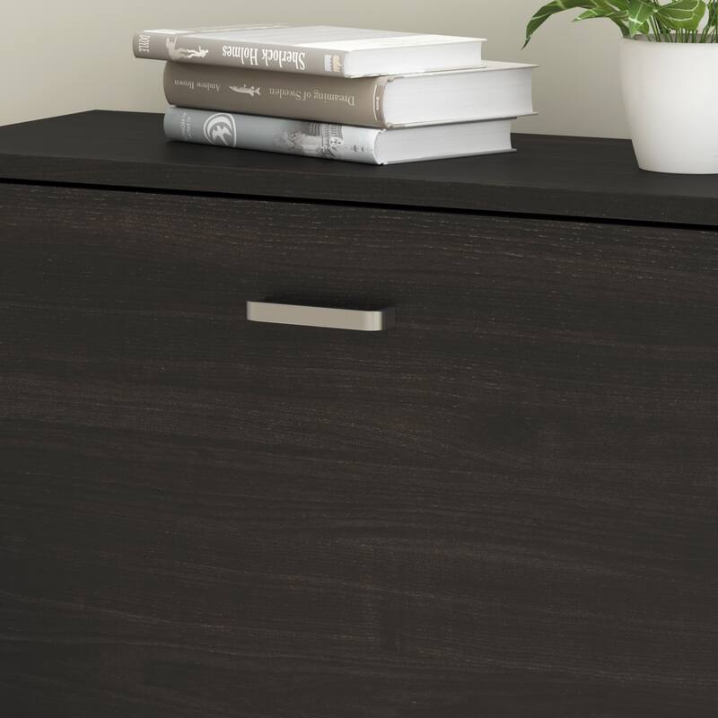 23.6"W Trendy Shoe Storage Cabinet with 2 Large Fold-Out Drawers