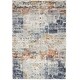 preview thumbnail 4 of 6, Nourison Motion Indoor only Blue Abstract Area Rug - 5' 3" x 7'