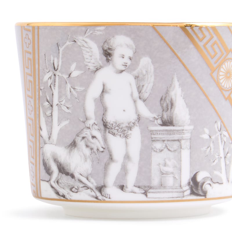 Wedgwood Renaissance Grey Teacup Saucer 8.45oz Set of 2 - 8.45 oz