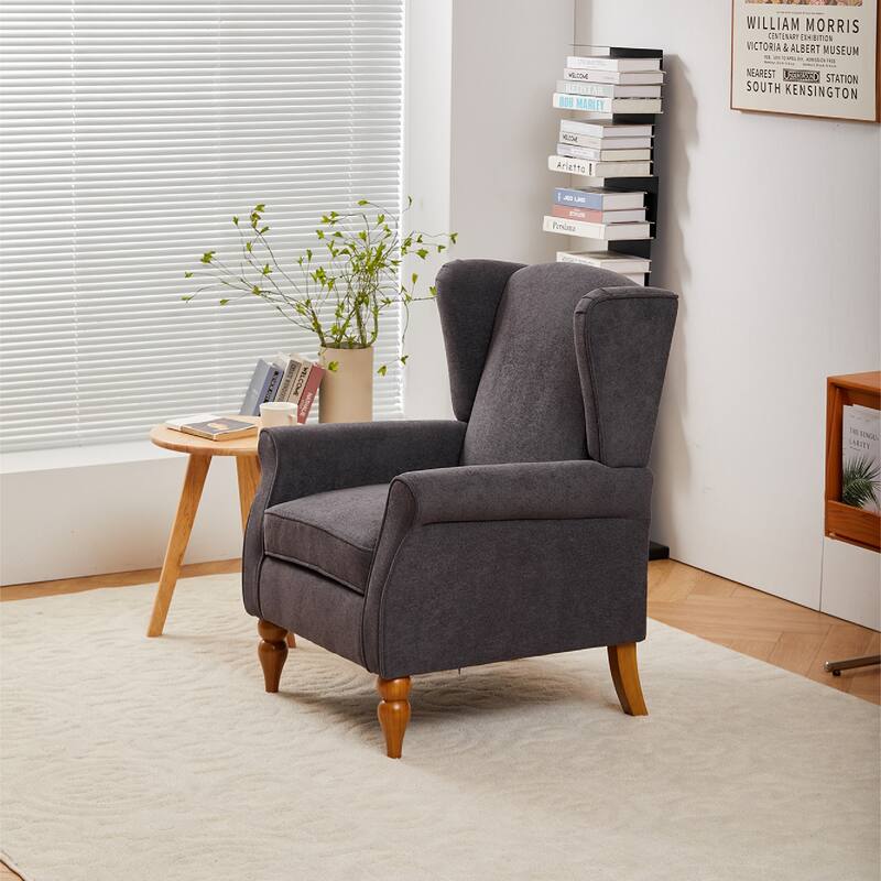 Arm Chairs Wingback Chairs with Solid Wood Coffee Table, Reading Chair