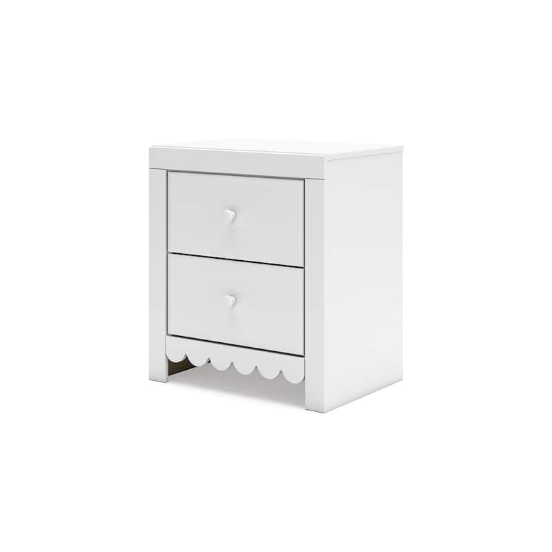 Signature Design by Ashley Mollviney White Nightstand
