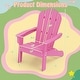 preview thumbnail 12 of 38, Outdoor HDPE Kid's Adirondack Chair for Kids - High Backrest & Armrests - 21" x 20.5" x 25"