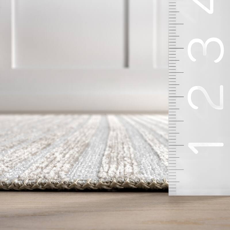 Nuloom Millicent SuperiorWash Striped Machine Washable Area Rug