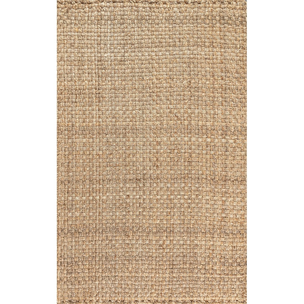 JONATHAN Y Hiro Hand Woven Boucle Chunky Jute Area Rug