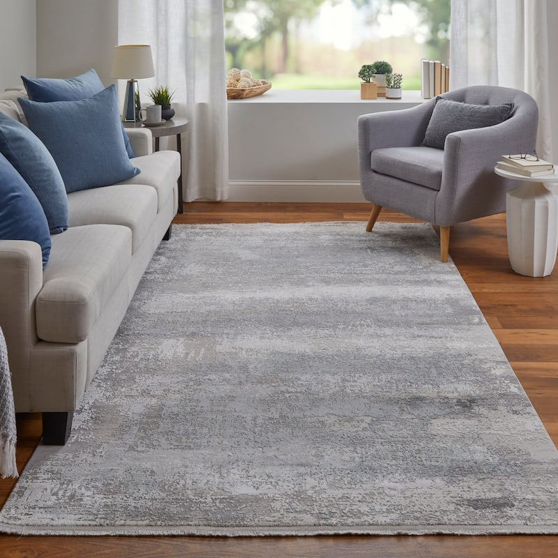 Grand Bazaar Lindstra Machine Made Abstract Modern Area Rug