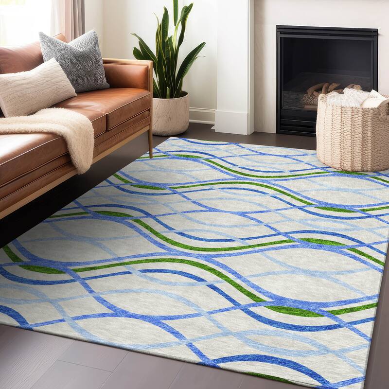 Premium Washable Super Soft Contemporary Dickerson Mayfield Rug
