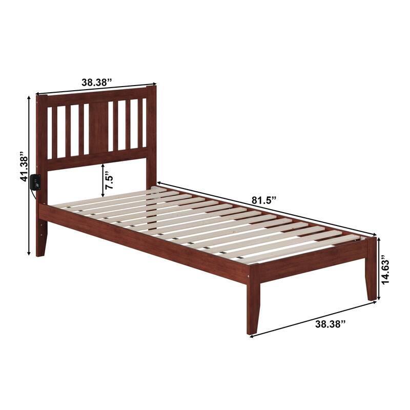 Tahoe Platform Bed with USB Charging Station
