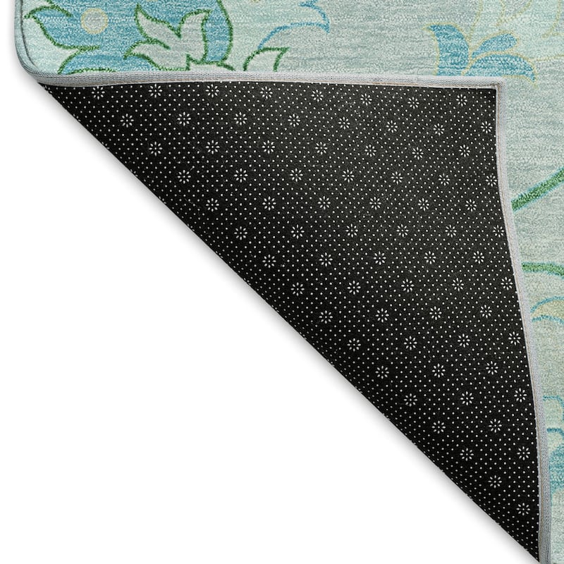 Machine Washable Indoor/ Outdoor Traditional Serena Chantille Rug