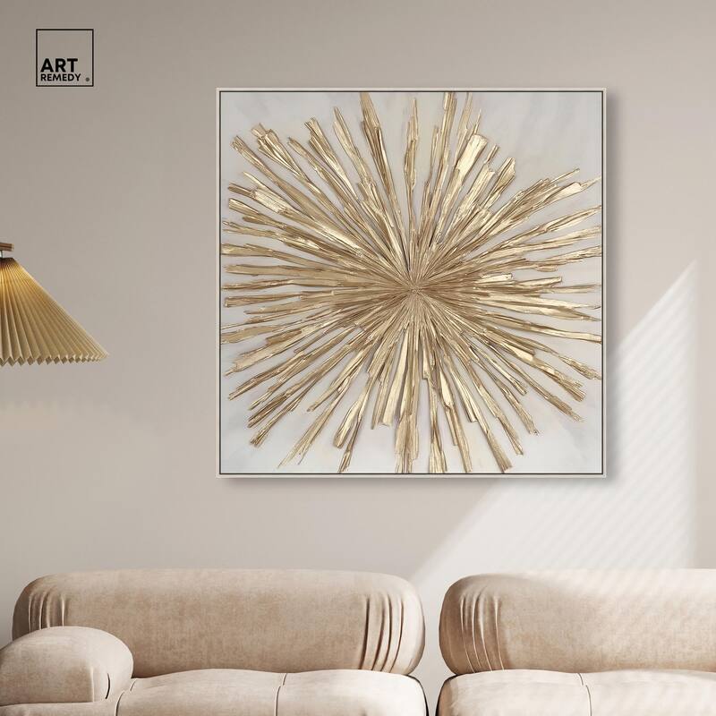 Golden Zenith Canvas by Art Remedy