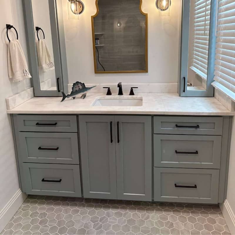 Catskills 3x3 White Matte Porcelain Mosaic Tile - Floor, Wall & Backsplash