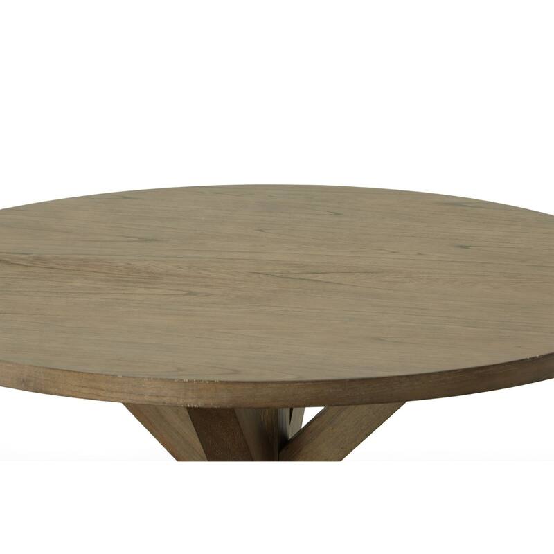 Trestle Base Dining Table - 47.25" - Walnut Gray