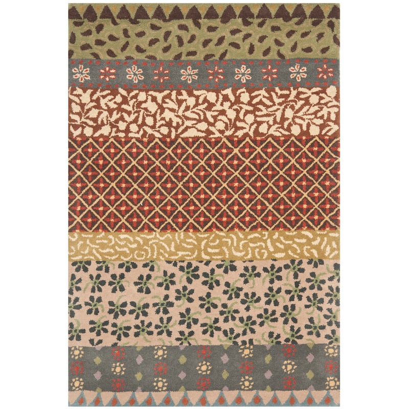 SAFAVIEH Handmade Bella Soava Modern Floral Wool Rug