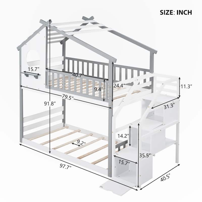 Twin-Over-Twin Bunk Bed
