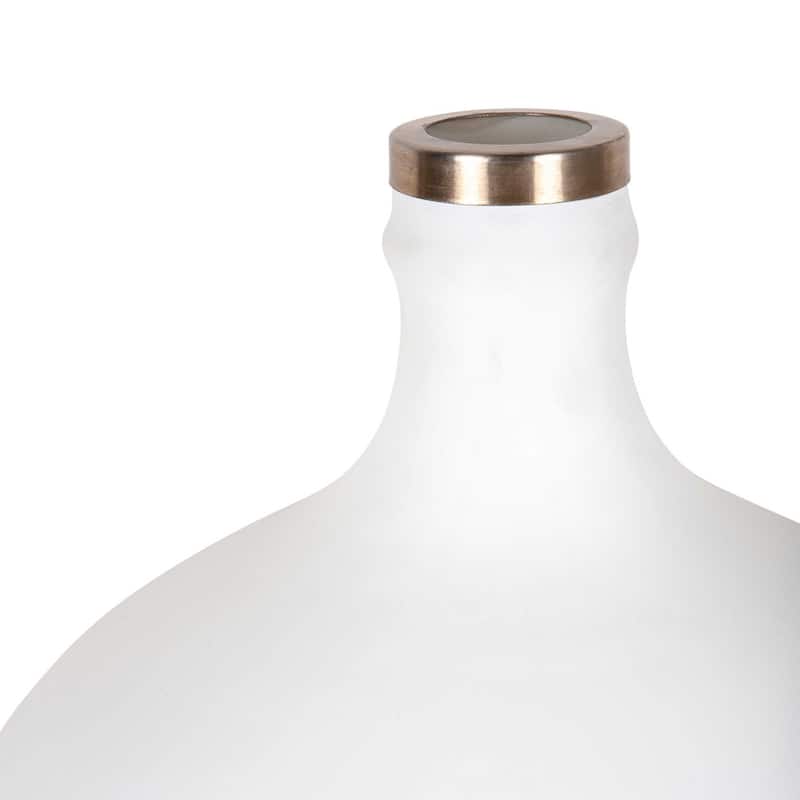 Kia Tall Matte White 15.75-inch Vase by East at Main (1-piece)