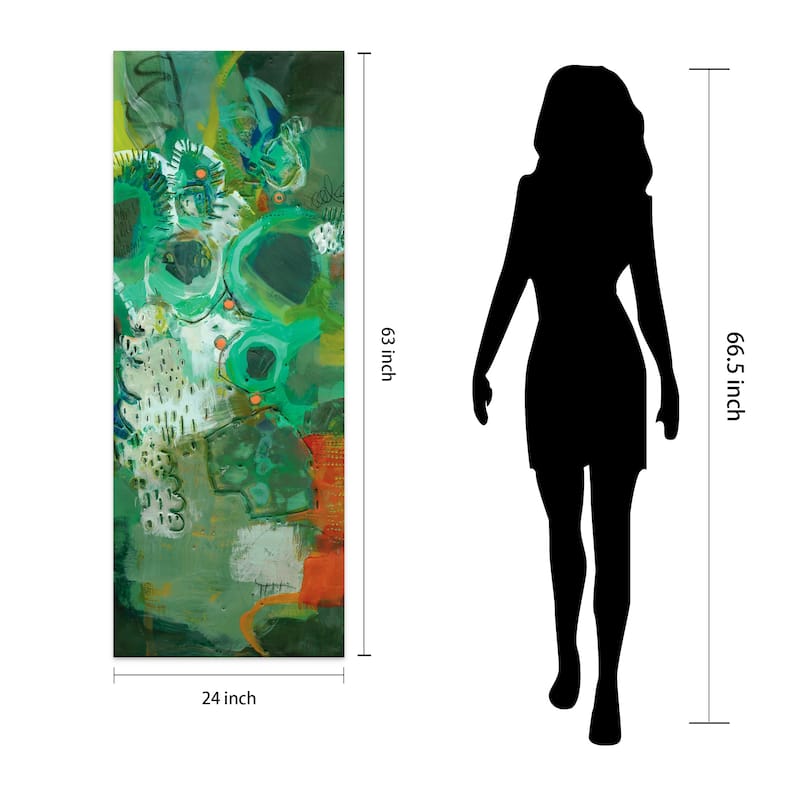 Empire Art"Lolly I" Frameless Tempered Art Glass Wall Art