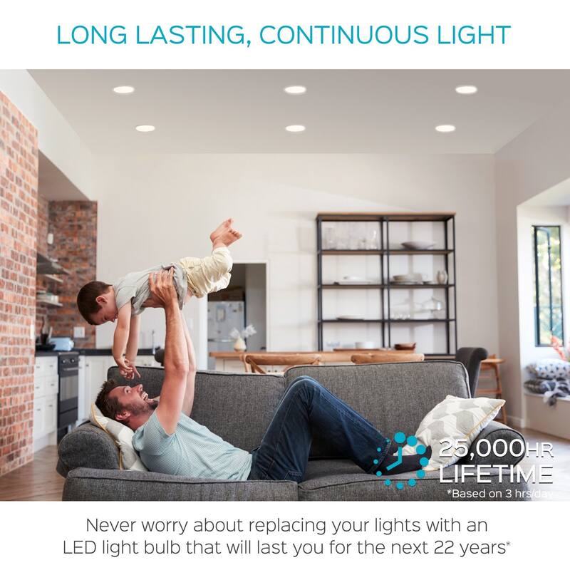 Luxrite BR30 LED Flood Light Bulb Dimmable 650 Lumens 9W=65W E26 Base Energy Star UL Listed Damp Rated 4-Pack