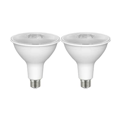 11.5 Watt PAR38 LED 90 CRI 3000K 40 deg. Beam Angle Medium base 120 Volt Pack of 2 - White