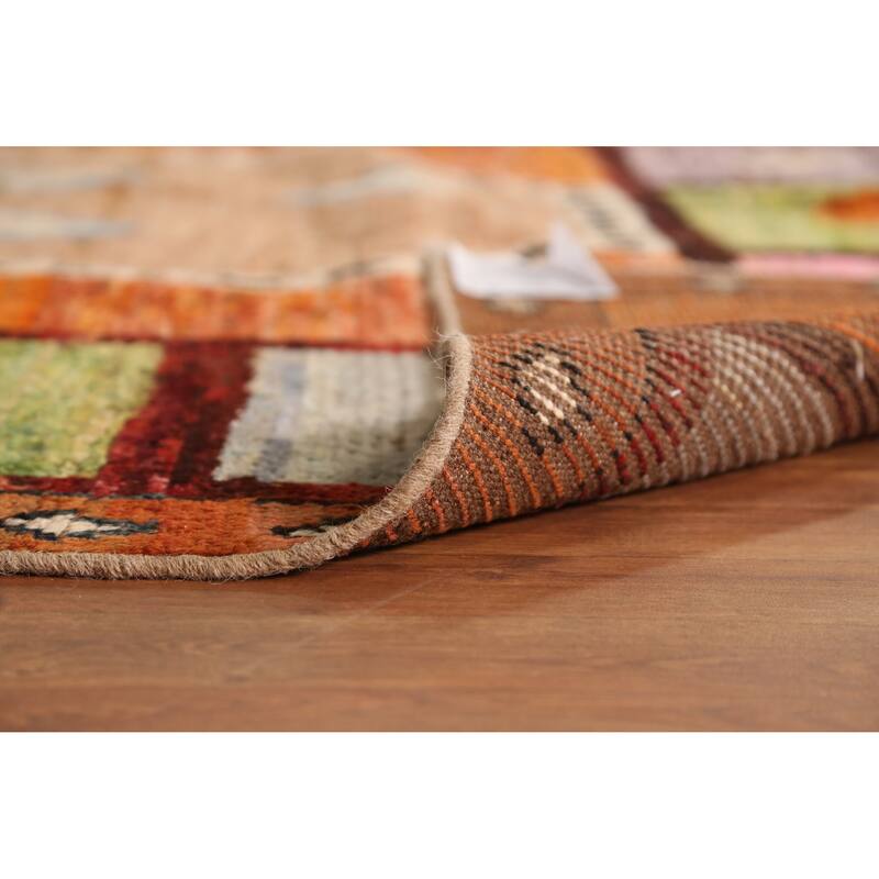 Tribal Geometric Moroccan Area Rug Handmade Oriental Wool Carpet - 6'8" x 9'7"