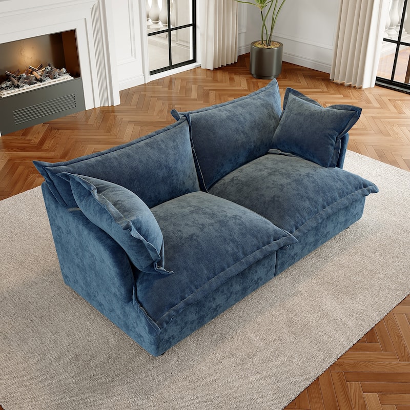 Cloud Chenille Upholstered Modular Sectional Sofa