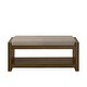 preview thumbnail 17 of 23, 40"Accent Bench with Lower Shelf Shoe Rack, Padded Seating Bench, Modern Compact Bed End Bench with Storage, Removable Cushion
