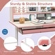 preview thumbnail 16 of 29, Costway Kids Study Desk with 7-Level Tiltable Desktop Adjustable - See Details