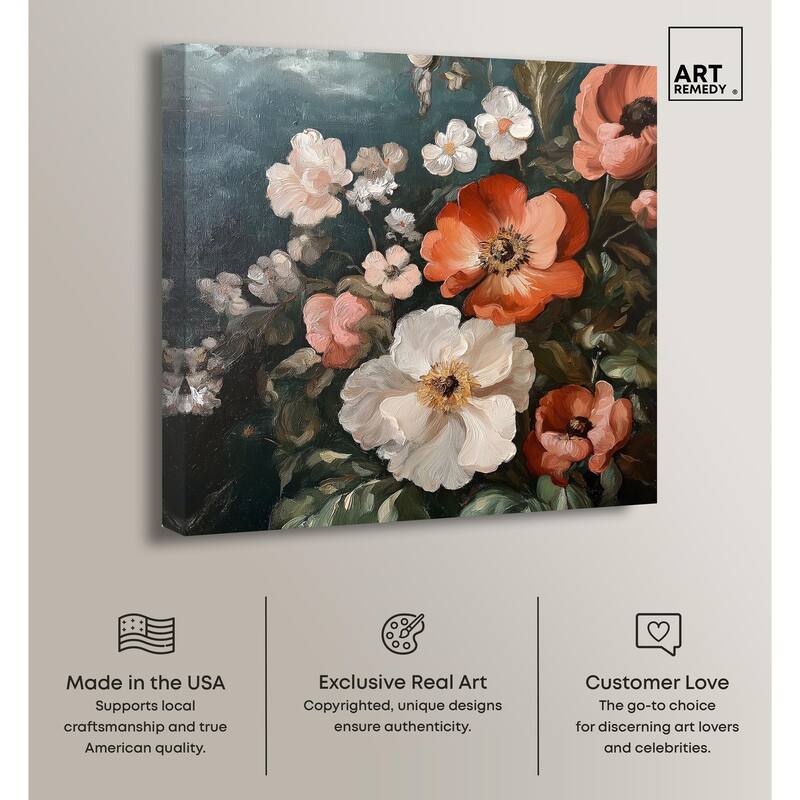 Petals in Abundance Canvas by Art Remedy, Gallery Wrapped
