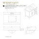 preview thumbnail 26 of 128, Vanity Art 42" Single Sink Bathroom Vanity Cabinet with Engineered Marble Countertop